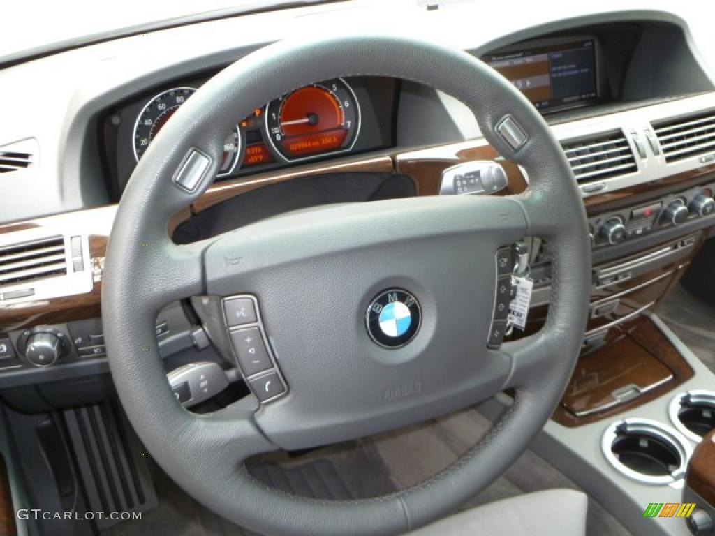2008 7 Series 750i Sedan - Titanium Silver Metallic / Flannel Grey photo #17