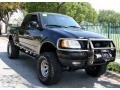 2002 Black Ford F150 XLT SuperCab 4x4  photo #14