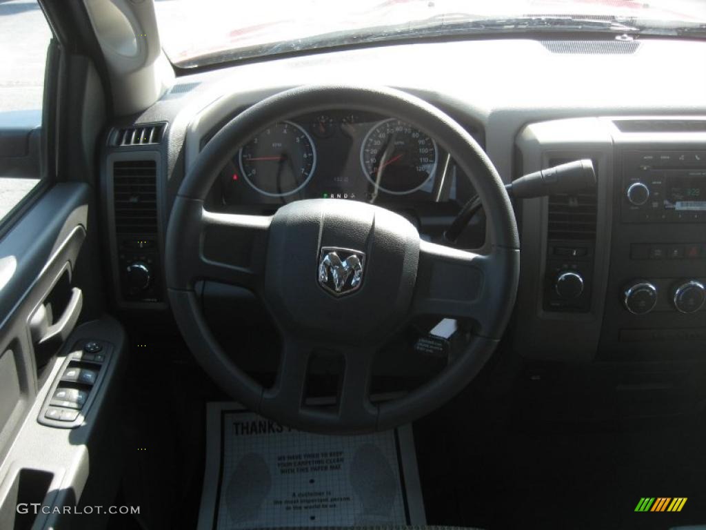 2011 Ram 1500 ST Quad Cab 4x4 - Deep Cherry Red Crystal Pearl / Dark Slate Gray/Medium Graystone photo #9