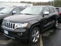 2011 Brilliant Black Crystal Pearl Jeep Grand Cherokee Overland 4x4  photo #1