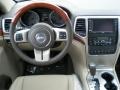2011 Brilliant Black Crystal Pearl Jeep Grand Cherokee Overland 4x4  photo #3