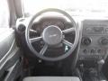 Dark Slate Gray/Med Slate Gray 2008 Jeep Wrangler Unlimited X 4x4 Steering Wheel
