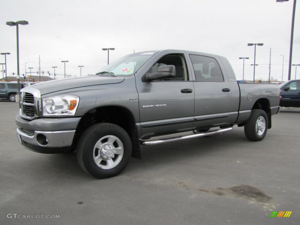 2007 Ram 1500 SLT Mega Cab 4x4 - Mineral Gray Metallic / Medium Slate Gray photo #2