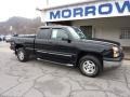 2004 Black Chevrolet Silverado 1500 LS Extended Cab 4x4  photo #2