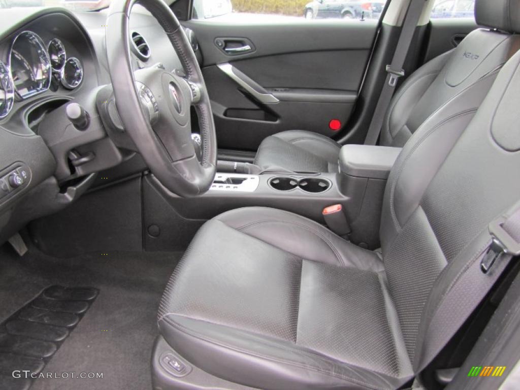 Ebony Interior 2009 Pontiac G6 GXP Sedan Photo #47415197
