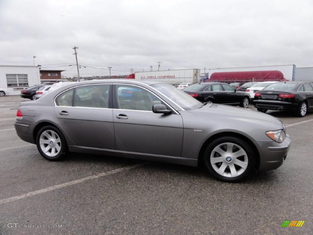 2006 7 Series 750Li Sedan - Titanium Grey Metallic / Dark Beige/Beige III photo #6