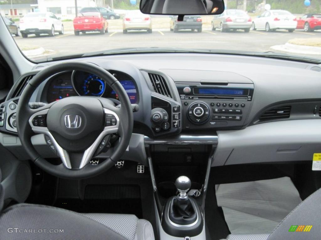 2011 Honda CR-Z EX Sport Hybrid Gray Fabric Dashboard Photo #47415353