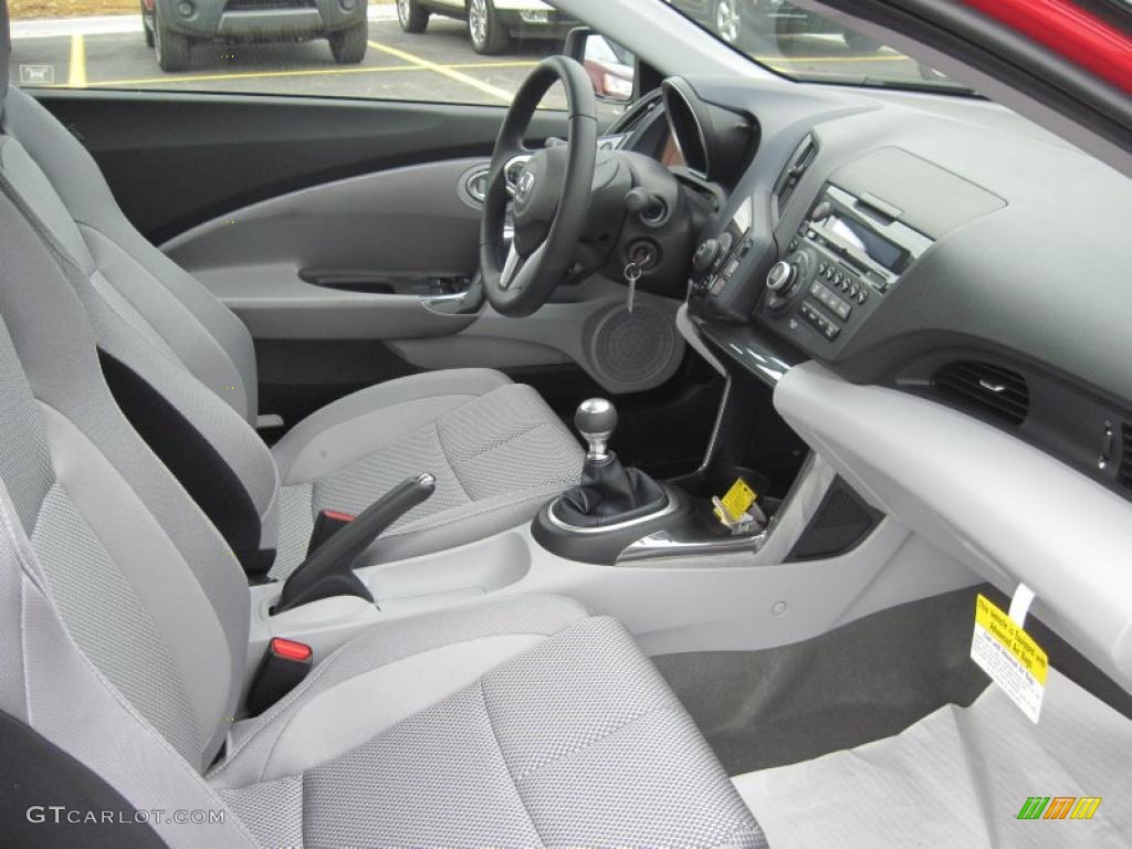 Gray Fabric Interior 2011 Honda CR-Z EX Sport Hybrid Photo #47415371