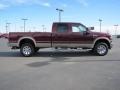 2008 Dark Toreador Red Ford F350 Super Duty Lariat Crew Cab 4x4  photo #5