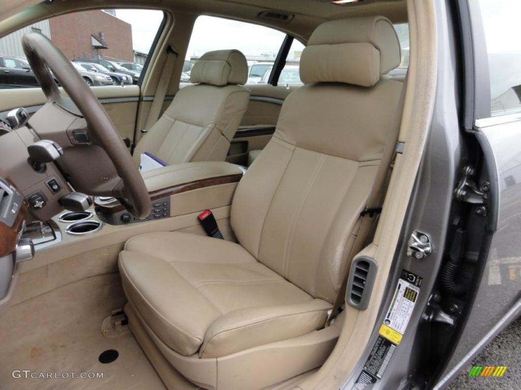 2006 7 Series 750Li Sedan - Titanium Grey Metallic / Dark Beige/Beige III photo #17