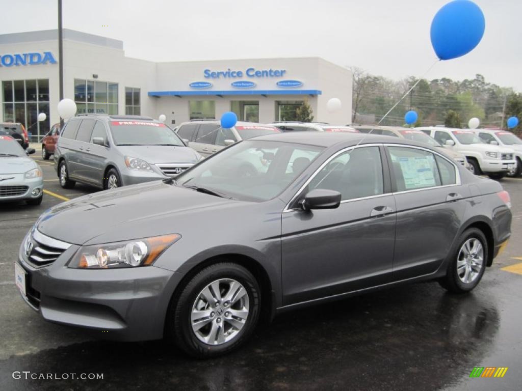 2011 Accord SE Sedan - Polished Metal Metallic / Black photo #1