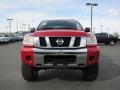 2010 Red Alert Nissan Titan SE Crew Cab 4x4  photo #3