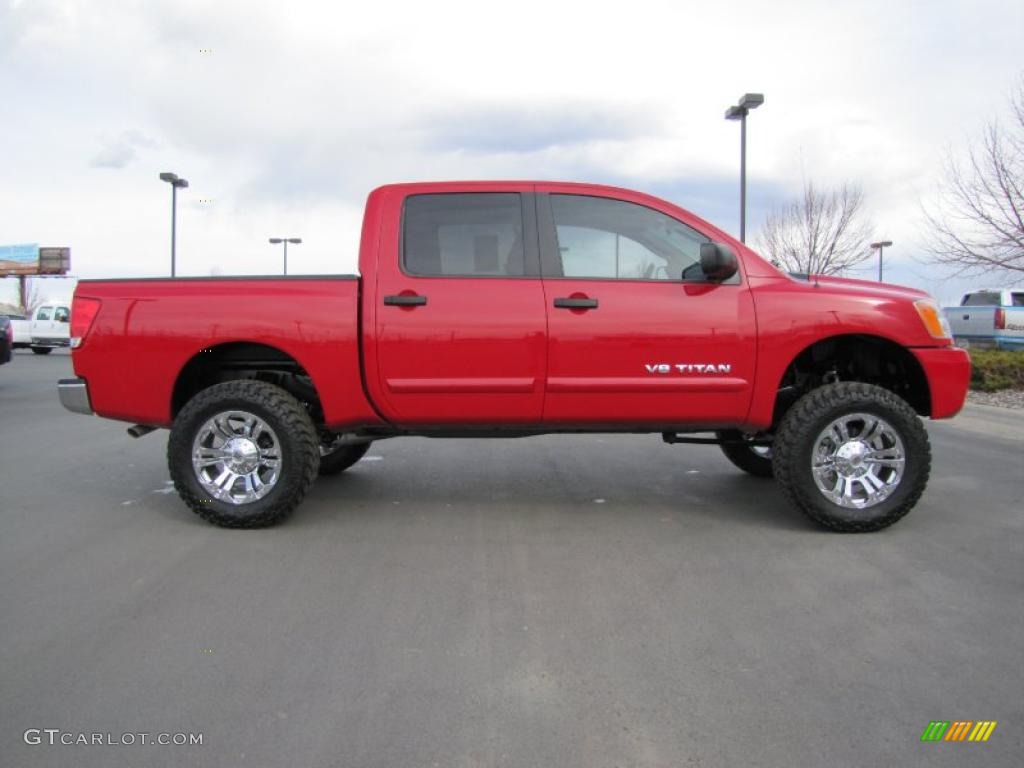 2010 Nissan Titan SE Crew Cab 4x4 Custom Wheels Photo #47416340