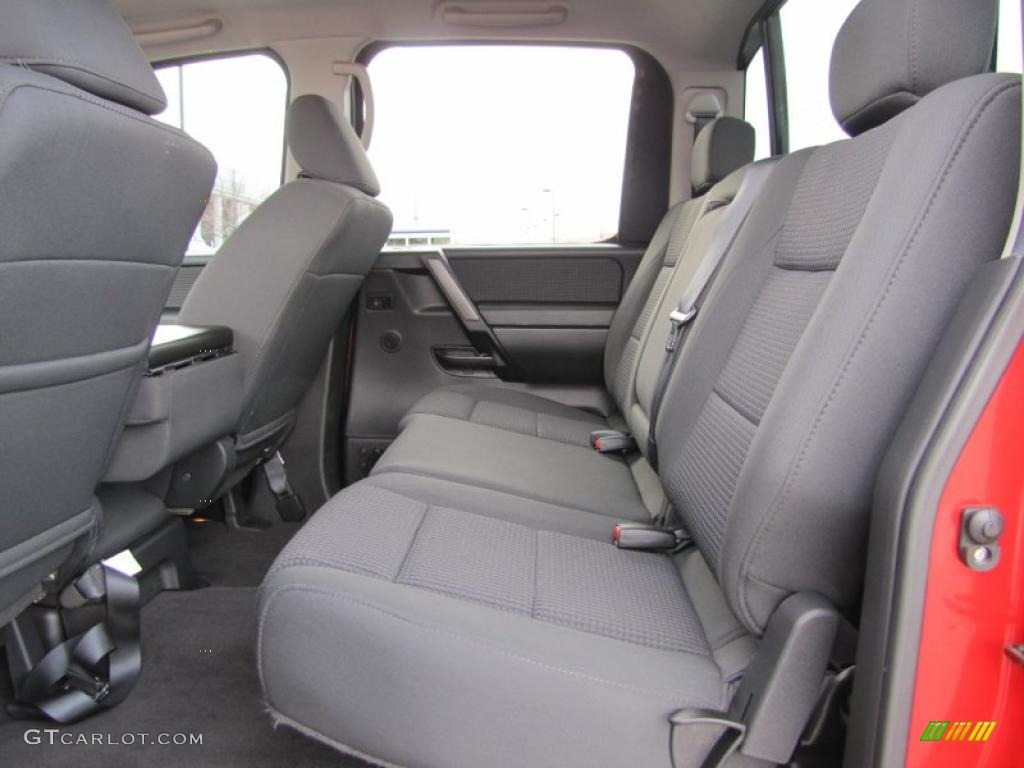 Charcoal Interior 2010 Nissan Titan SE Crew Cab 4x4 Photo #47416412