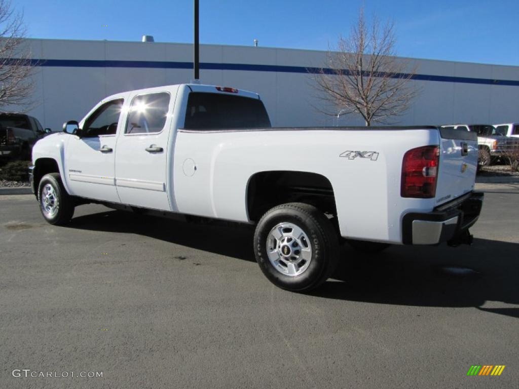 Summit White 2011 Chevrolet Silverado 2500HD LT Crew Cab 4x4 Exterior Photo #47416604