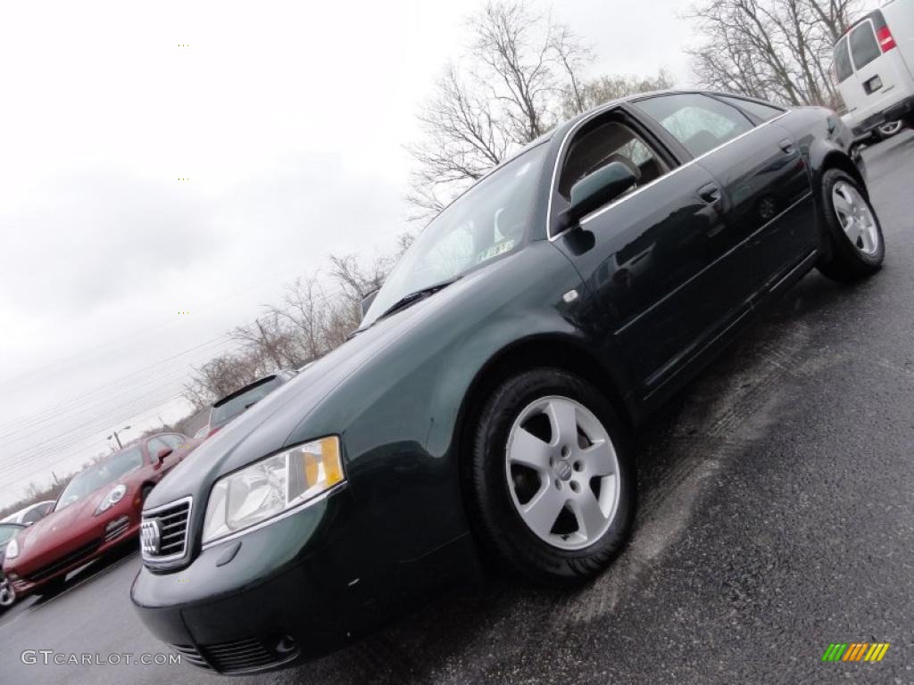 2001 A6 2.7T quattro Sedan - Racing Green Pearl / Melange photo #1