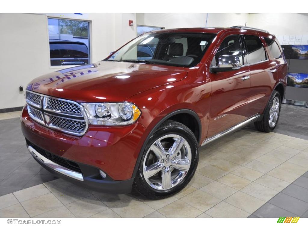 Inferno Red Crystal Pearl 2011 Dodge Durango Citadel Exterior Photo #47417681