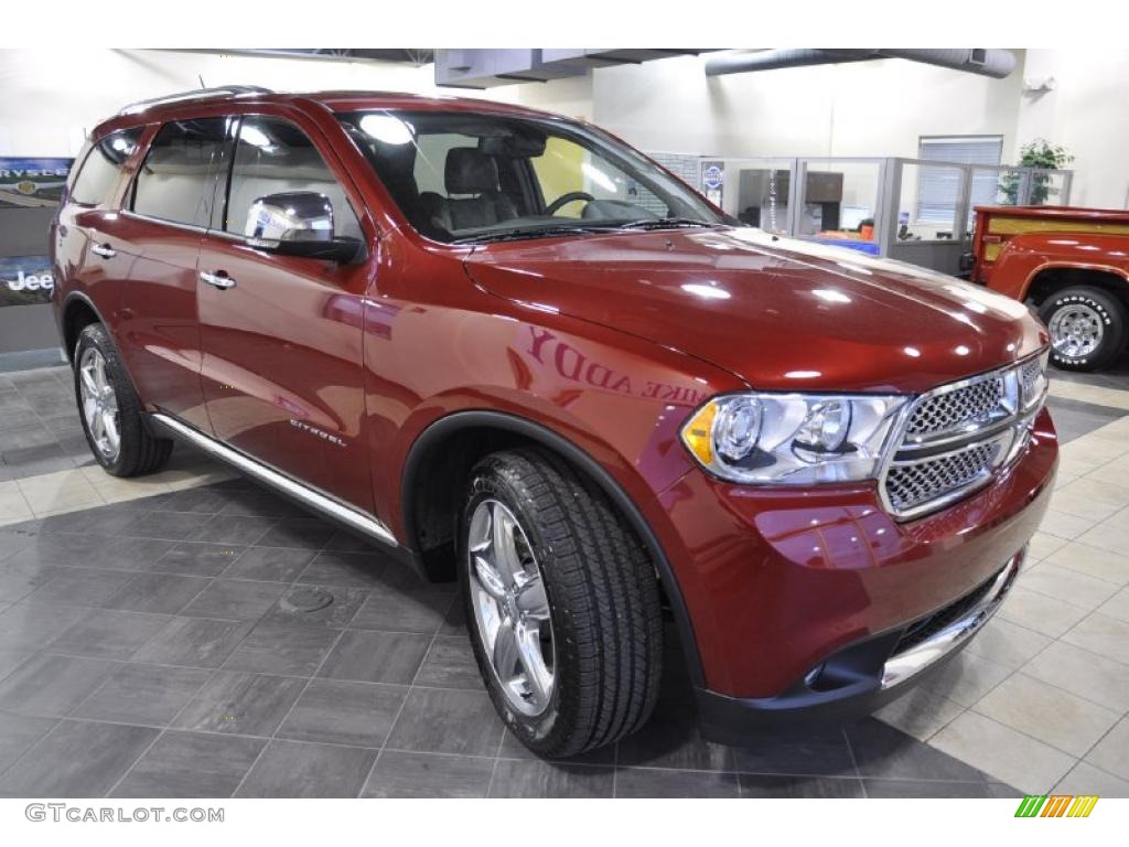 Inferno Red Crystal Pearl 2011 Dodge Durango Citadel Exterior Photo #47417726