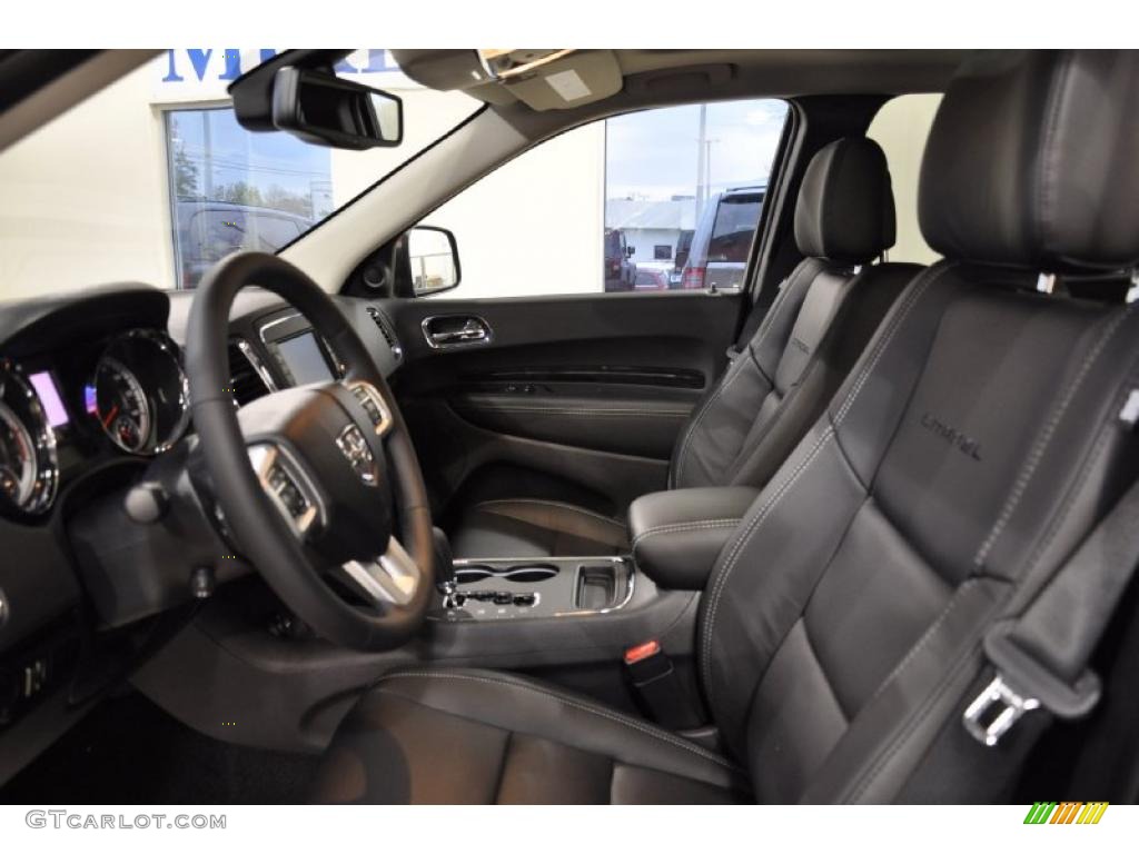 Black Interior 2011 Dodge Durango Citadel Photo #47417861