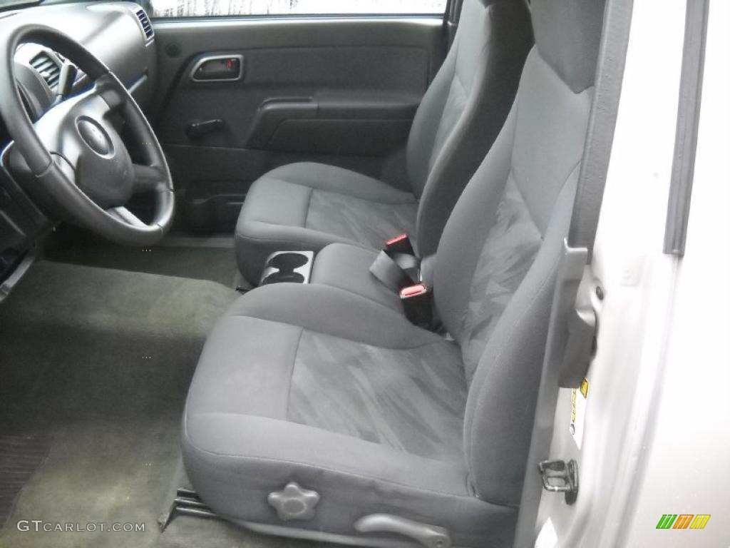 Very Dark Pewter Interior 2004 Chevrolet Colorado LS Extended Cab Photo #47417924