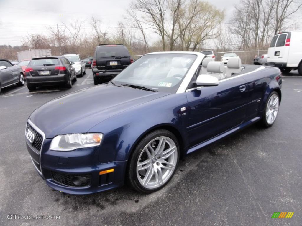 Sprint Blue Pearl Effect 2008 Audi RS4 4.2 quattro Convertible Exterior Photo #47418361