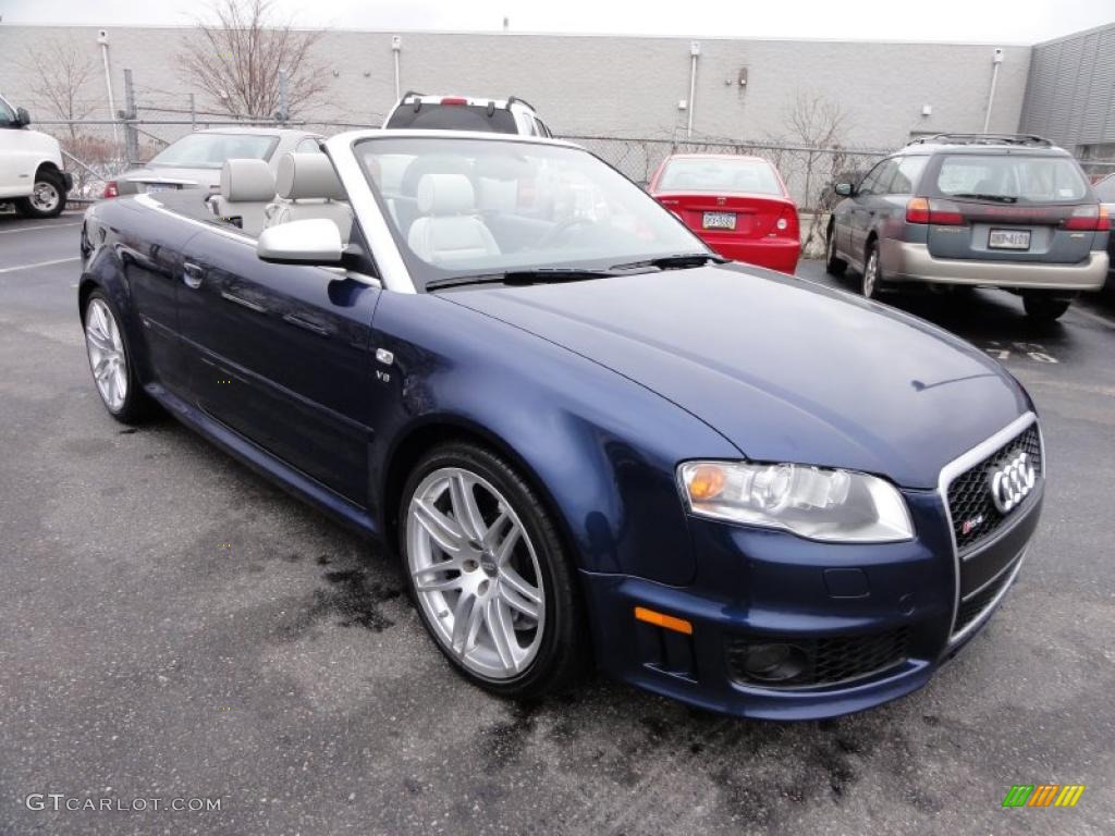 Sprint Blue Pearl Effect 2008 Audi RS4 4.2 quattro Convertible Exterior Photo #47418392