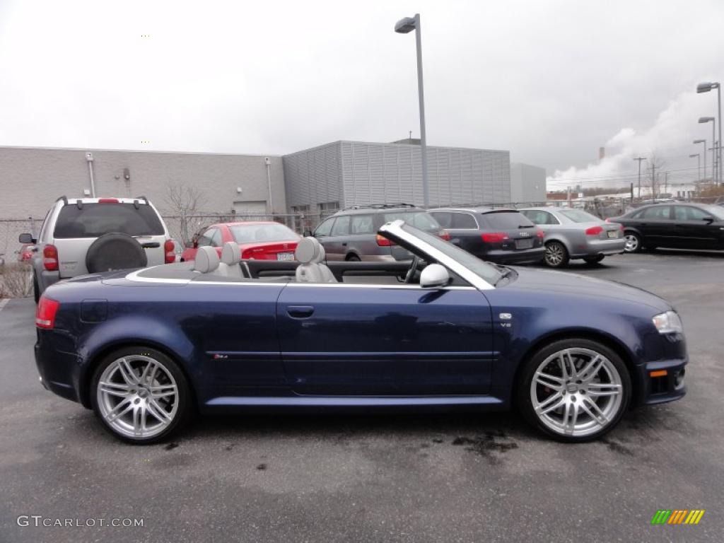 Sprint Blue Pearl Effect 2008 Audi RS4 4.2 quattro Convertible Exterior Photo #47418440