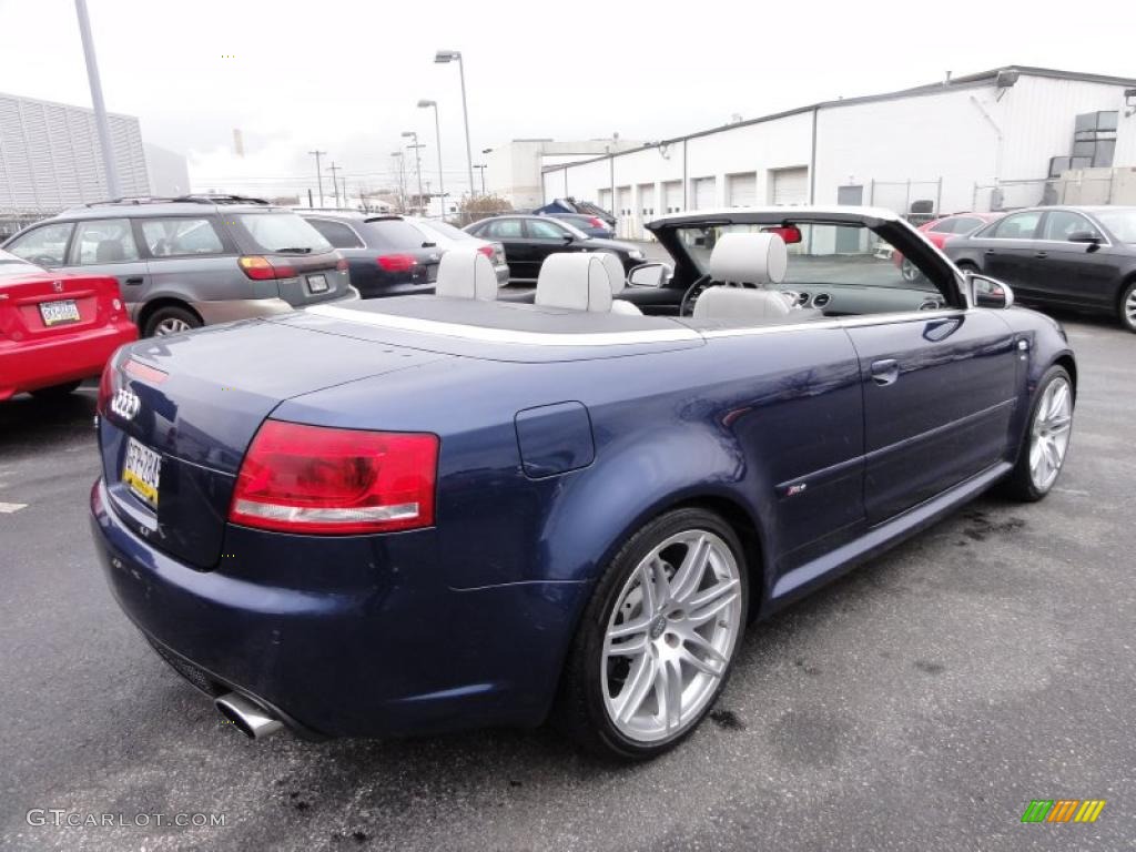 Sprint Blue Pearl Effect 2008 Audi RS4 4.2 quattro Convertible Exterior Photo #47418455