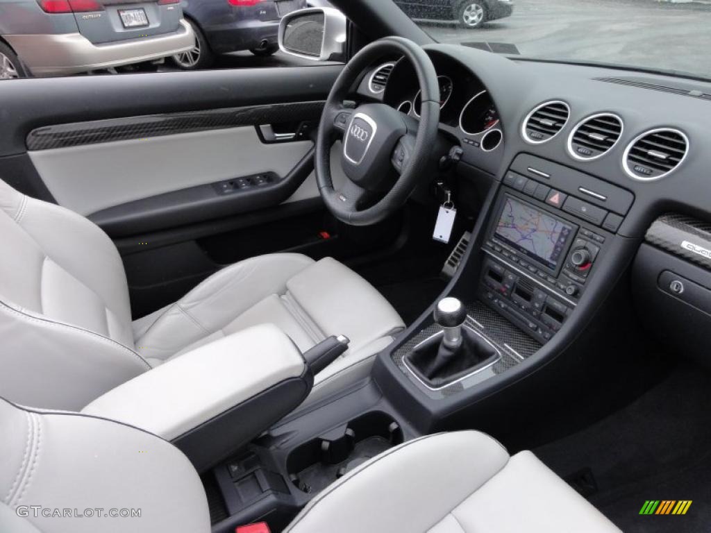2008 Audi RS4 4.2 quattro Convertible Silver Dashboard Photo #47418617