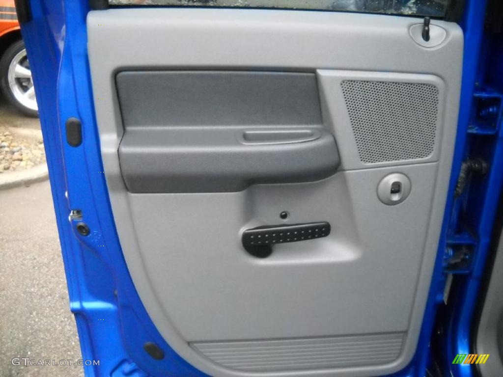 2008 Ram 1500 ST Quad Cab 4x4 - Electric Blue Pearl / Medium Slate Gray photo #10