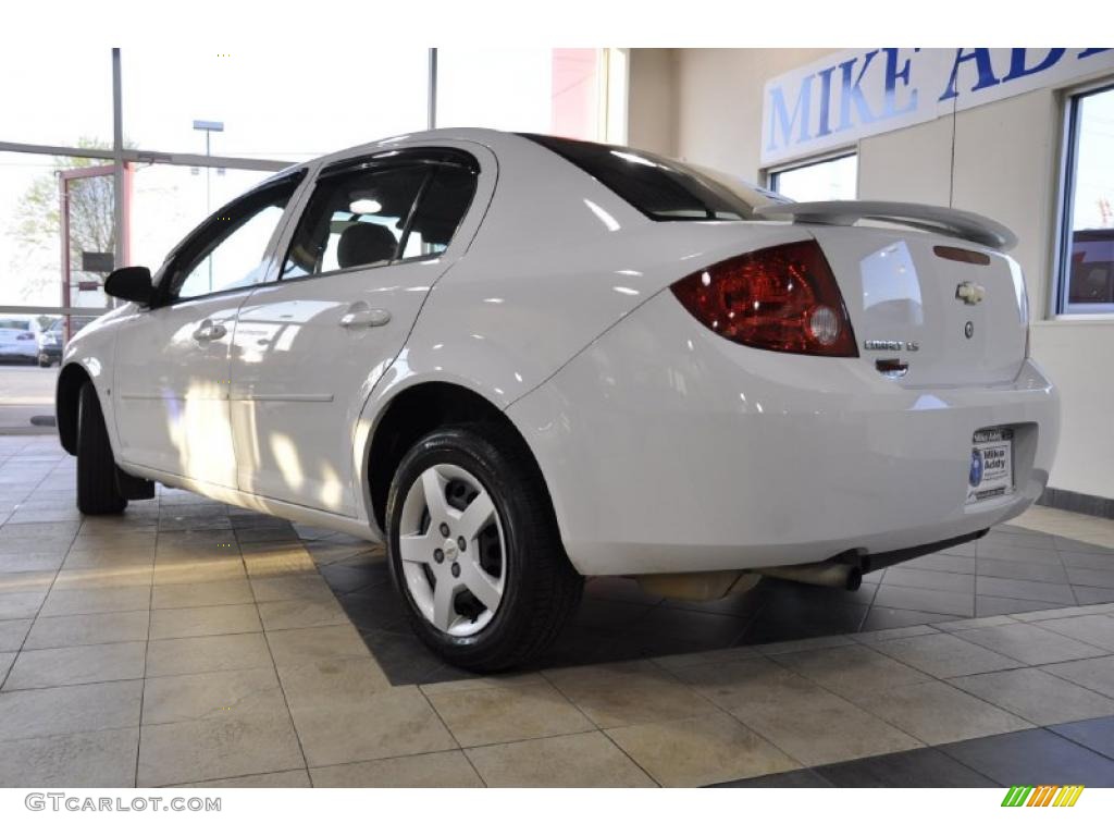 2007 Cobalt LS Sedan - Summit White / Gray photo #7