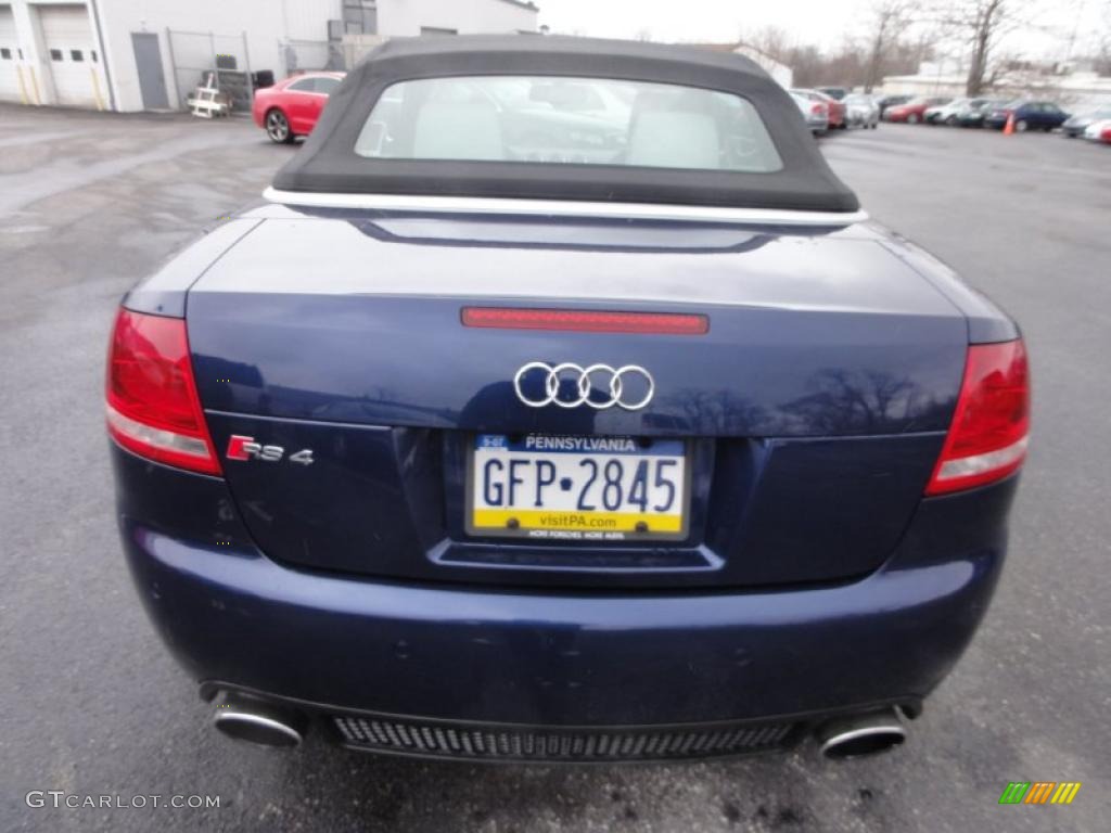 2008 RS4 4.2 quattro Convertible - Sprint Blue Pearl Effect / Silver photo #48