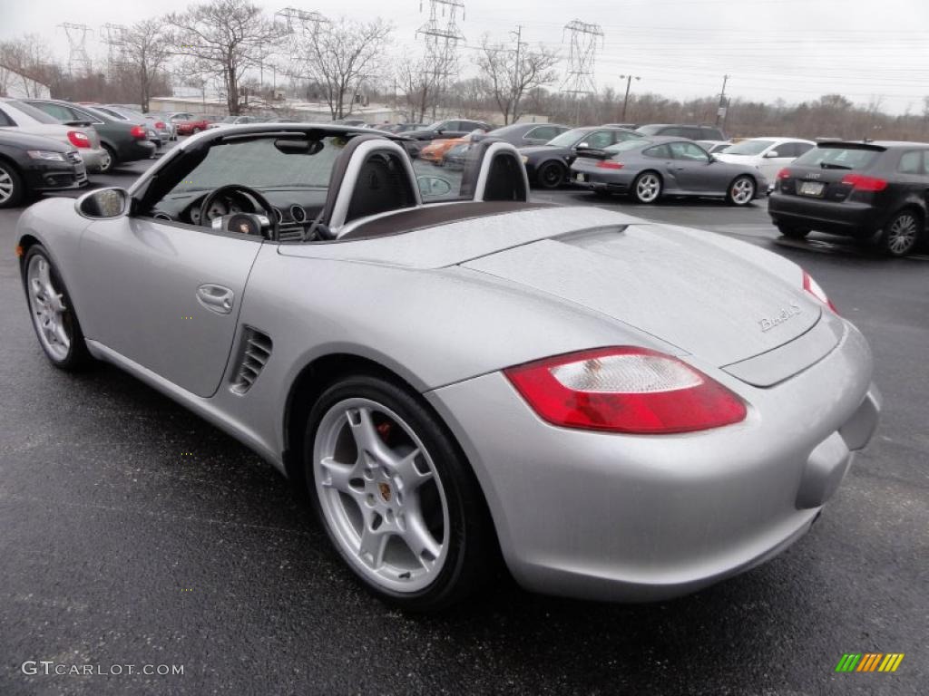 2006 Boxster S - Arctic Silver Metallic / Cocoa Brown photo #10