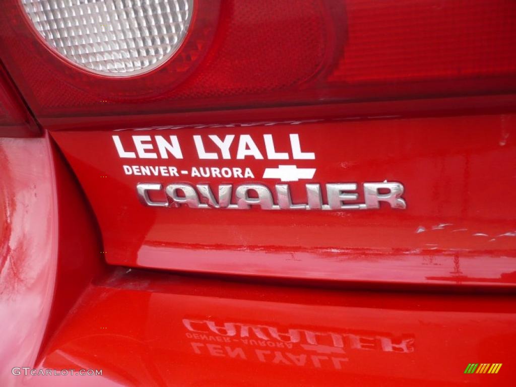 2004 Cavalier Sedan - Victory Red / Graphite photo #11