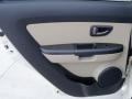 2011 Kia Soul Sand/Black Premium Leather Interior Door Panel Photo