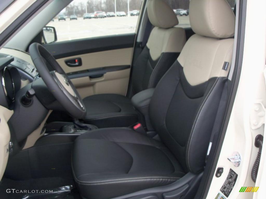 Sand/Black Premium Leather Interior 2011 Kia Soul ! Photo #47419799
