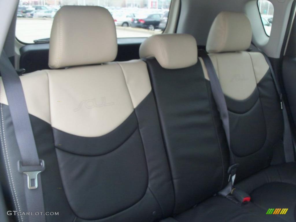 Sand/Black Premium Leather Interior 2011 Kia Soul ! Photo #47419829