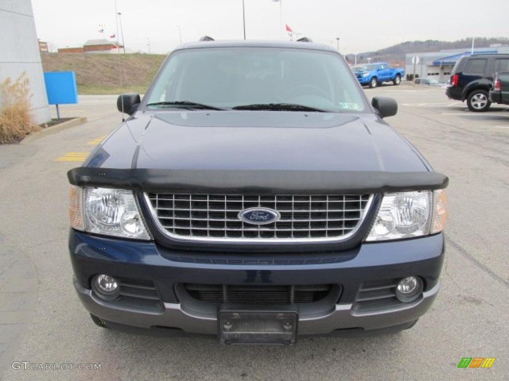 2003 Explorer XLT 4x4 - True Blue Metallic / Graphite Grey photo #2