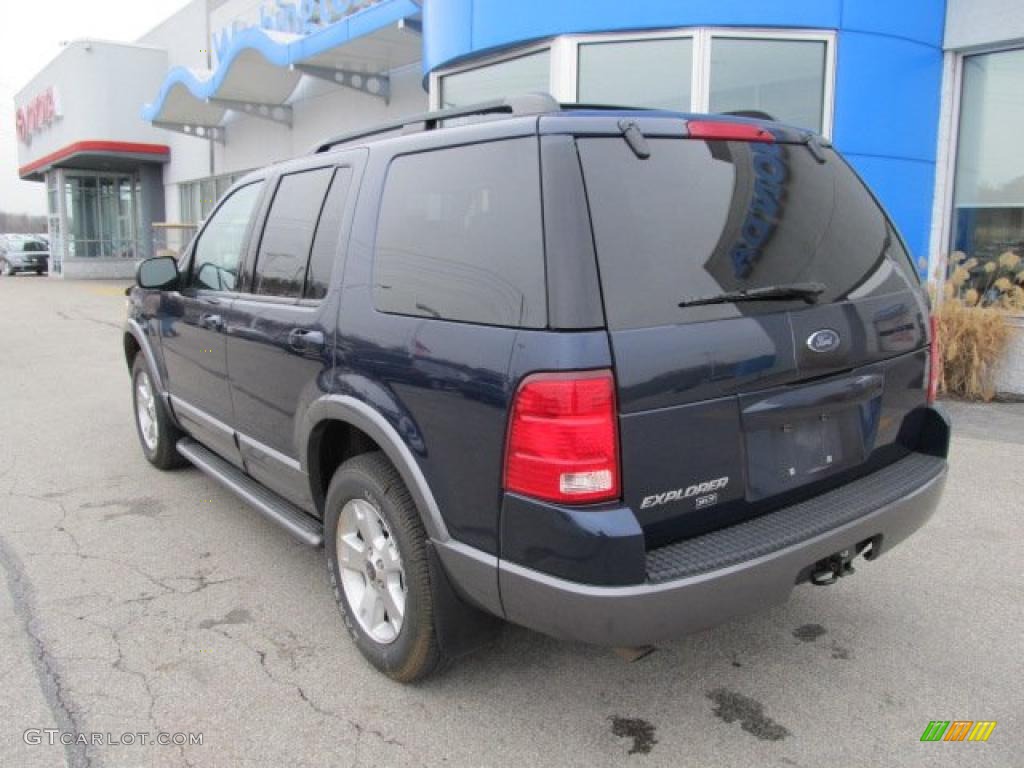 2003 Explorer XLT 4x4 - True Blue Metallic / Graphite Grey photo #4
