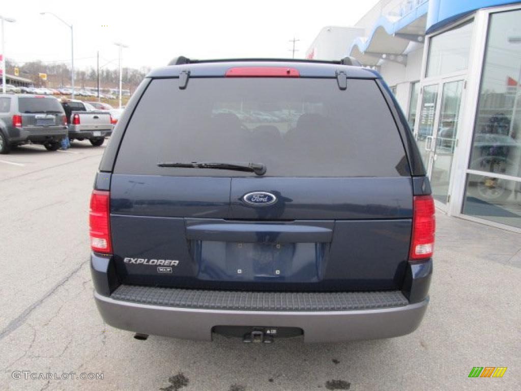 2003 Explorer XLT 4x4 - True Blue Metallic / Graphite Grey photo #5