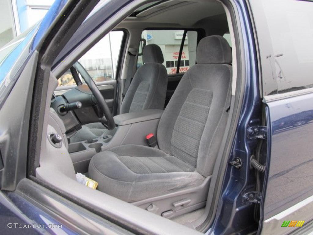 2003 Explorer XLT 4x4 - True Blue Metallic / Graphite Grey photo #12