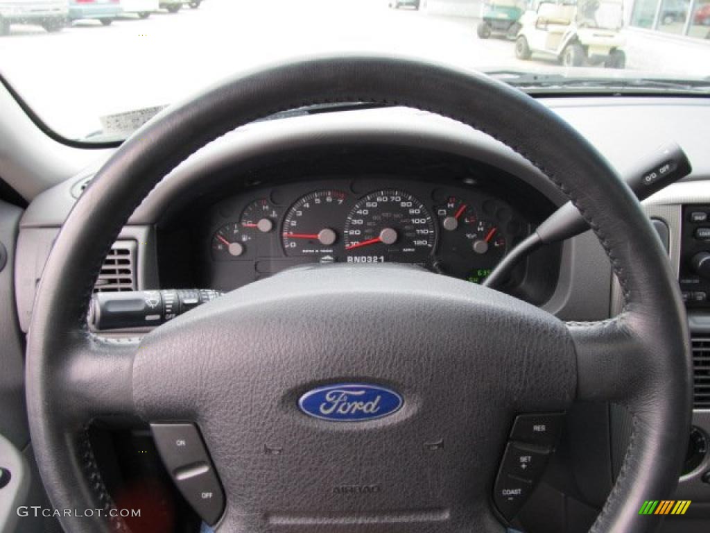 2003 Explorer XLT 4x4 - True Blue Metallic / Graphite Grey photo #15