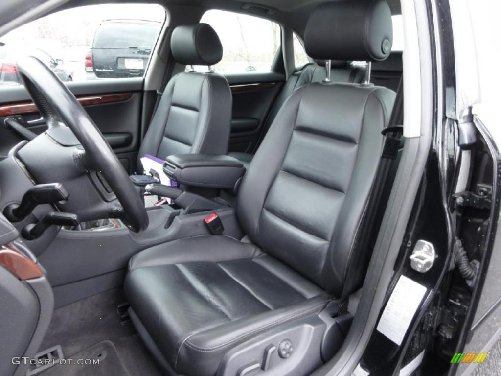 Ebony Interior 2004 Audi A4 3.0 quattro Sedan Photo #47421531