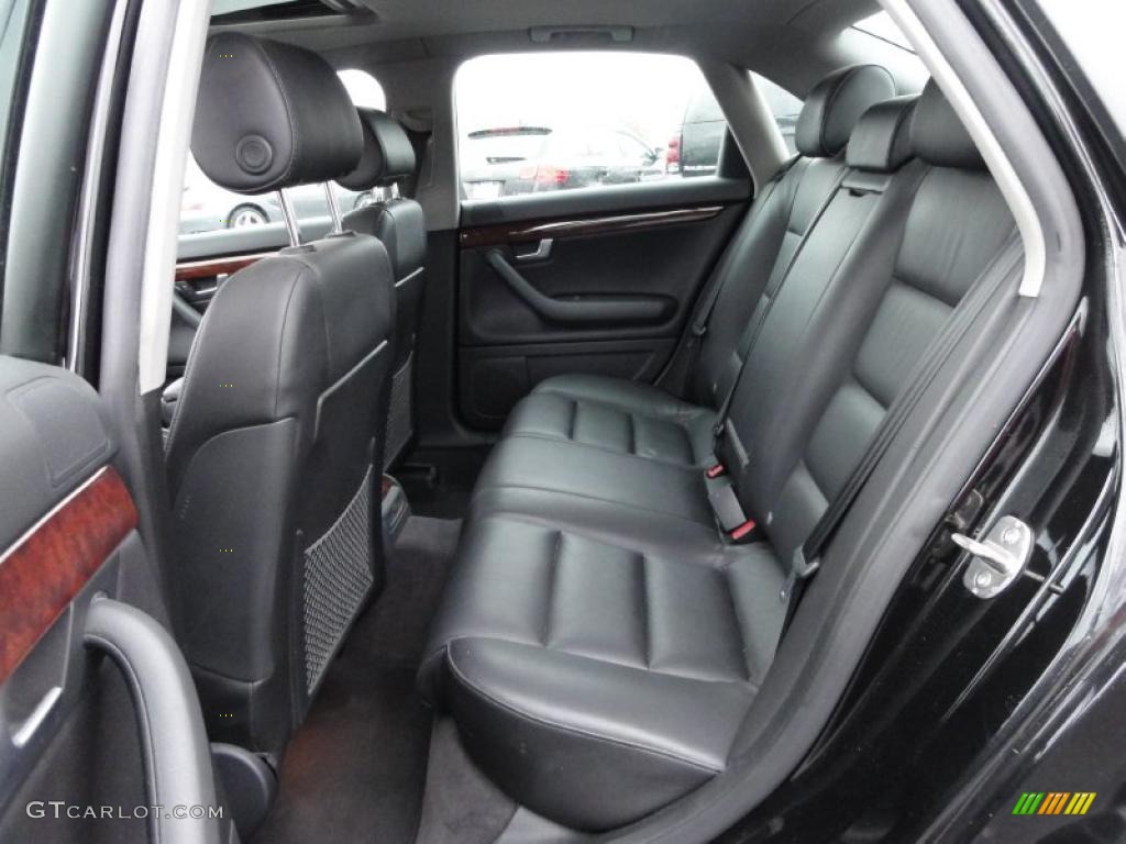 Ebony Interior 2004 Audi A4 3.0 quattro Sedan Photo #47421663