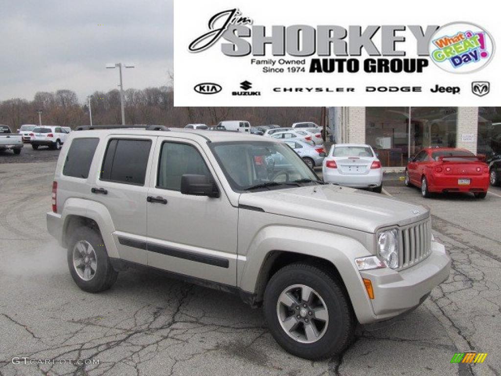 2008 Liberty Sport 4x4 - Light Graystone Pearl / Pastel Pebble Beige photo #1