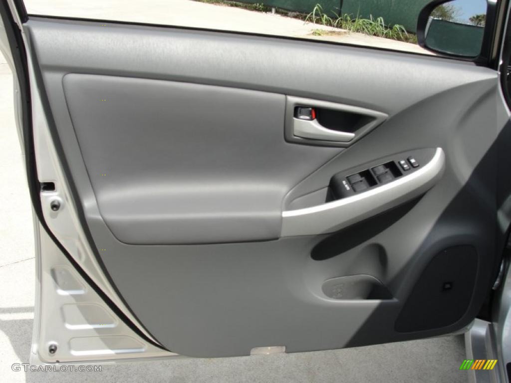 2011 Toyota Prius Hybrid V Dark Gray Door Panel Photo #47423529