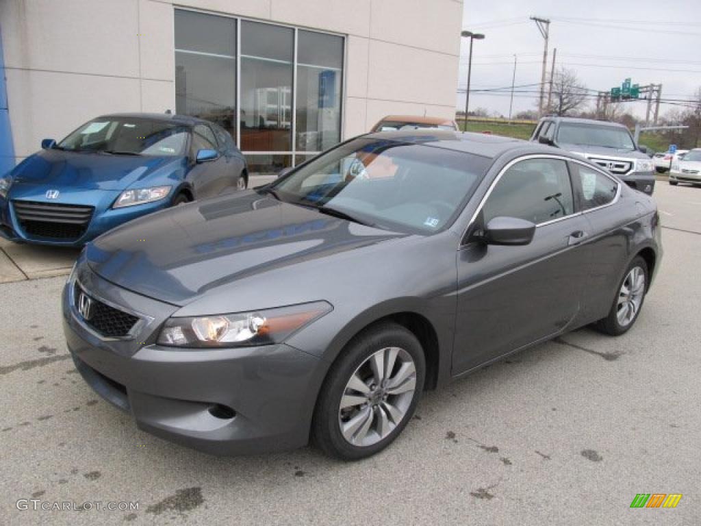 2010 Accord EX Coupe - Polished Metal Metallic / Black photo #2