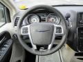2011 Chrysler Town & Country Black/Light Graystone Interior Steering Wheel Photo