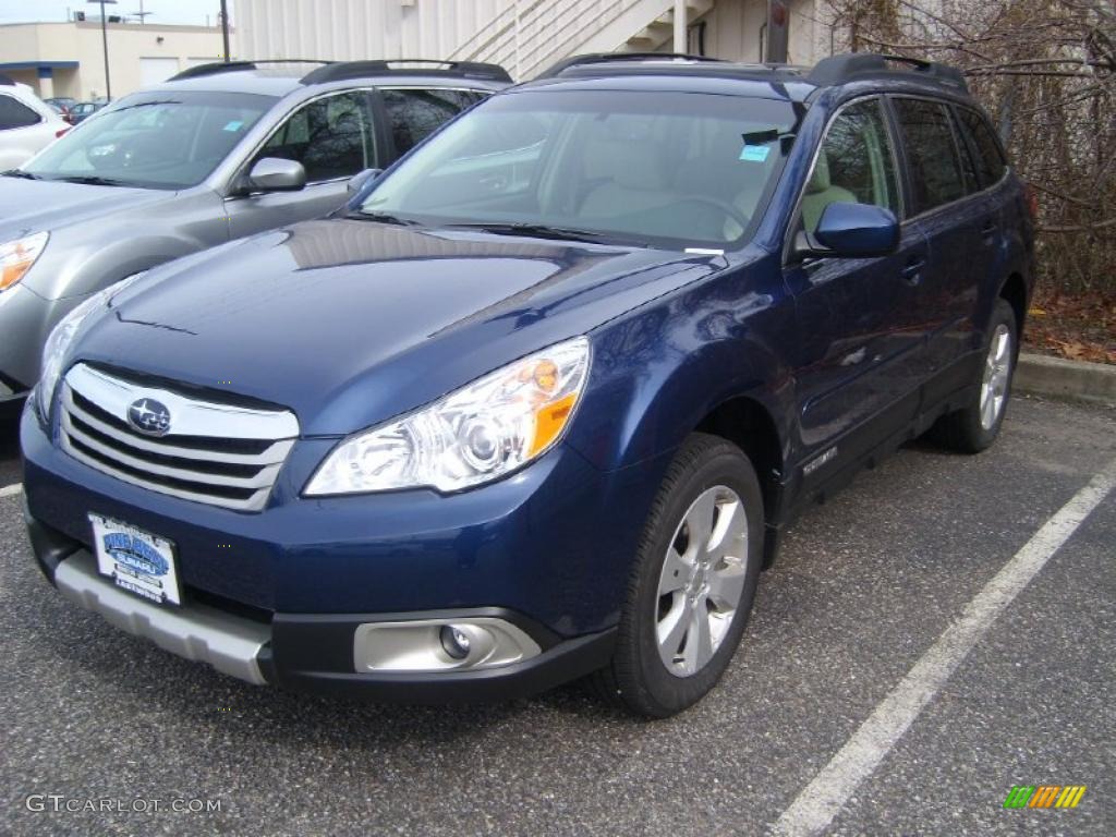 2011 Outback 2.5i Limited Wagon - Azurite Blue Pearl / Warm Ivory photo #1