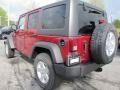 2011 Deep Cherry Red Jeep Wrangler Unlimited Sport 4x4  photo #2